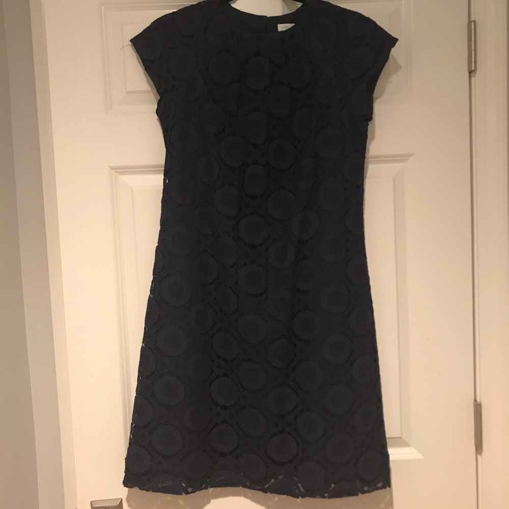 Shoshana Navy Blue Lace Dress